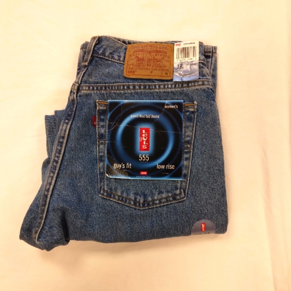 JEANS Vintage Levi's 555 made in USA sz 12 regular, NWT